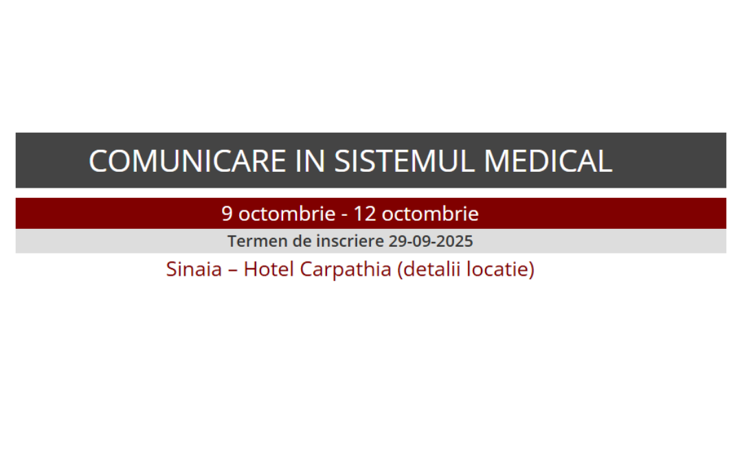 Curs de Comunicare în sistemul medical